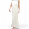 Anna-Kaci Women's Satin Maxi Skirt With High Waist And Flowing A-Line Design - 4 of 4