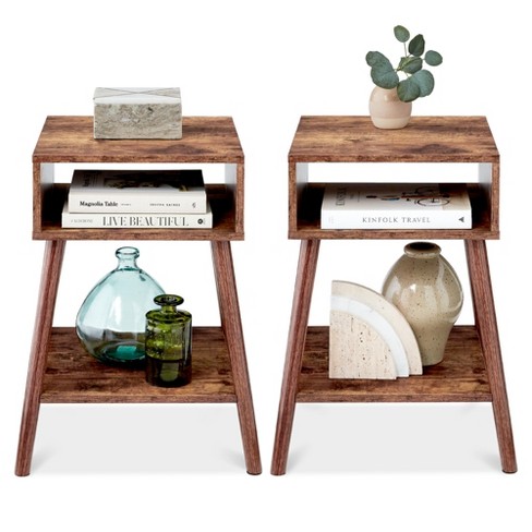 Contemporary end tables with storage hot sale