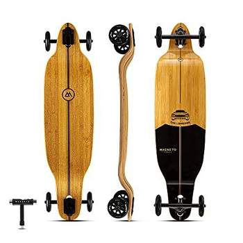 Magneto Glider Collection | 40" x 9.25" | Longboard Skateboard | 100mm Wheels | Bamboo Deck with Maple Core | Fully Assembled