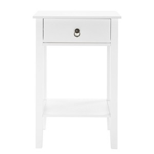 Karl Home 1-Drawer White MDF 18.11in. W Nightstands - 1 of 4