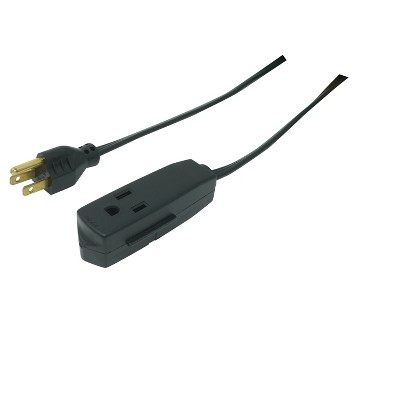 Woods 8&#39; Grounded Extension Cord Black