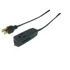Woods 8' Grounded Extension Cord Black: 16 AWG, 3 Outlets, Indoor Use, UL Listed, 13 Amps, 1 Year Warranty - 4 of 4