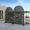Dovelina Arched Outdoor Privacy Screen Patio Decorative Screens - 2 of 4