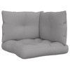 vidaXL Pallet Cushions 3 pcs Gray Fabric - 2 of 4