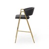 Bar Stools Set Of 2, Counter Height Bar Stools With Back, Industrial Pub Barstools With Metal Legs And Footrest, Dining Chairs For Kitchen Island - 4 of 4