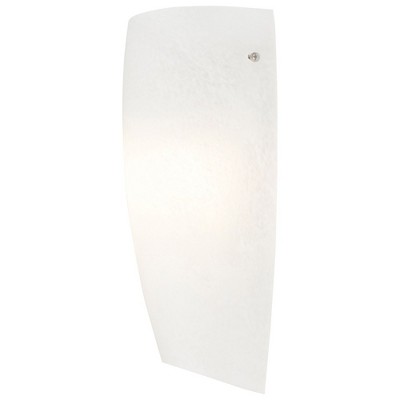 Elegant Minimalist White LED Wall Sconce in Brushed Steel