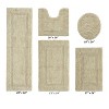 Lux Premium 100% Cotton Tufted Solid Reversible 5 PC Bath Rug Set – Ultra-Soft, Water-Absorbent, Durable, Machine Washable Bathroom Rug - 2 of 4