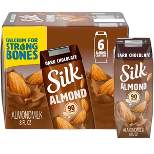 Silk Shelf-Stable Dark Chocolate Almond Milk - 6ct/8 fl oz Boxes
