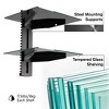 Promounts Tempered Glass Floating Double Wall Shelf, Holds Up to 35 lbs - 4 of 4