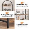 Arched Bookshelf 5 Tier Bookcase 70.87"in Modern Bookcase Display Rack Tall Standing Shelf with anti-tipping kit - 3 of 4