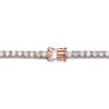 14K Gold-Plated Tennis Bracelet featuring 4mm Cubic Zirconia and a secure magnetic lock, combining luxury with practicality for a refined look. - 2 of 3