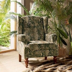 Jeffrey Traditional Nailhead Trim Armchair with Solid Legs Set of 2|HULALA HOME - 1 of 4