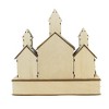 12.0 Inch Led Church W/Nativity Christmas Manger Trees Sheep Figurines - 2 of 3