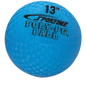 Sportime Poly PG Ball, 13 Inches, Each, Blue - 1 of 2