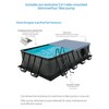Funsicle 16' x 8' x 42" Oasis Designer Rectangular Frame Outdoor Above Ground Swimming Pool Set w/Accessories & Maintenance Kit, Dark Herringbone Gray - 2 of 4