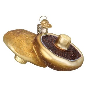 Old World Christmas 2.0 Inch Portobello Mushroom Fungi Chef Cook Food Tree Ornaments - 1 of 3