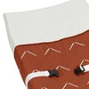 Sweet Jojo Designs Boy or Girl Gender Neutral Unisex Changing Pad Cover Diamond Tuft Orange and White - 4 of 4