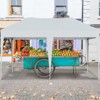 Tangkula 10 x 20 FT Portable Gazebo Shelter w/12 Wind Ropes & 6 Ground Stakes Carrying Bag - 3 of 4