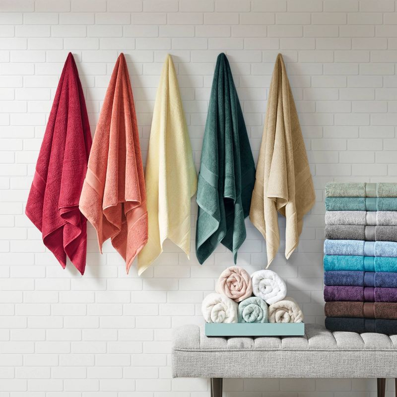 8pc Cotton Bath Towel Set, 5 of 12