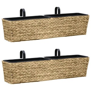 vidaXL Planters 2 pcs Water Hyacinth - 1 of 4
