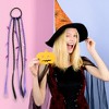 Unique Bargains Halloween Bat Style Hair Rope Black Purple 1 Pc - 2 of 3