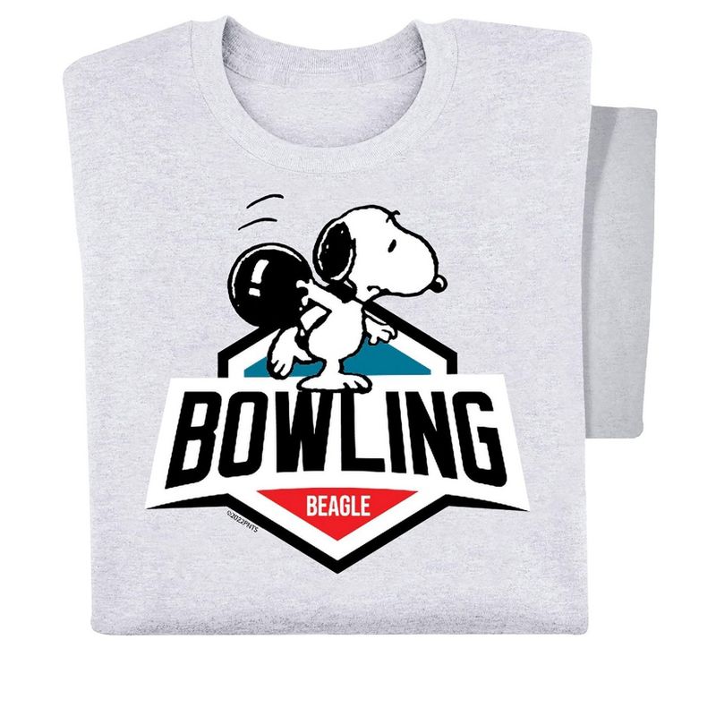 Collections Etc Peanuts Snoopy Bowling Beagle Graphic T-Shirt, 3 of 5