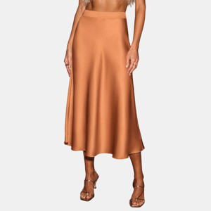Women's Elegant Glamour Satin Sleek Skirts - Cupshe - 1 of 4