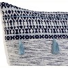 Gulches Bohemian Style Orion Throw Pillow - Navy/White, Handcrafted Cotton Yarns, Zippered Removable Cover, Plush Polyester Insert - 4 of 4