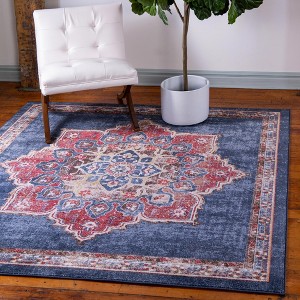 Unique Loom Utopia Helios Border Indoor Woven Area Rug - 1 of 4