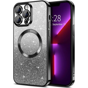 Entronix [Magnetic] Case Compatible with iPhone 14 Pro Max - [Clear Back] Luxury Glossy Cover - 1 of 4