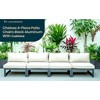 LeisureMod Chelsea 4-Piece Outdoor Patio Sectional Set – Black Powder-Coated Aluminum, Cushions, Weather-Resistant - 4 of 4