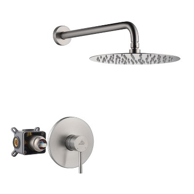 CASAINC Round 10 Inch Single Function Wall Mount Fixed Shower Head