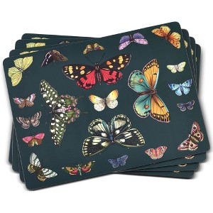 Portmeirion Botanic Garden Harmony Placemats, Set of 4 (15.7" x 11.7") - Stain & Heat Resistant - Durable Cork Backed Table Mats - 1 of 4