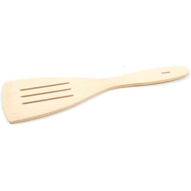 Vollum Wooden Slotted Spatula made of Beechwood - 11-3/4", 1 of 6