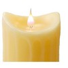 Melrose 7" Prelit LED Simplux Dripping Wax Flameless Pillar Candle with Moving Flame - Ivory - 2 of 3