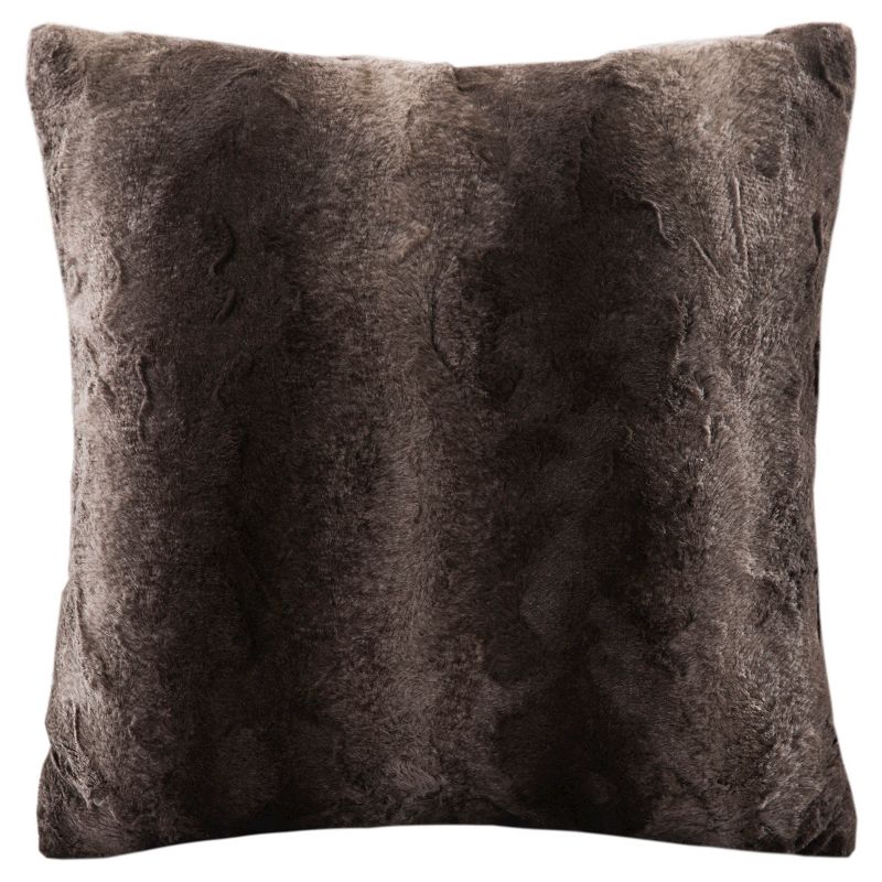 20"x20" Oversize Marselle Faux Fur Square Throw Pillow - Madison Park, 1 of 6