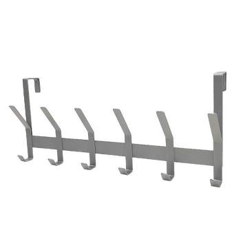 6Pack Adhesive Hooks,Heavy Duty Wall Hooks Stainless Steel Waterproof Hangers - Mini Hook, Size: 6 Pack, Silver