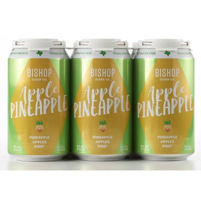 Bishop Apple Pineapple Hard Cider - 6pk/12 fl oz Cans
