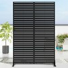 Wooakway Elegant Outdoor Vertical Garden Trellis with Hanging Planters, Metal Design for Patios and Gardens - 2 of 4