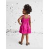 The Children's Place Toddler Girls Sleeveless Oversized Bow Satin Fit And Flare Dress Pink 3T - 4 of 4