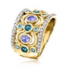 Ross-Simons 1.80 ct. t.w. Multi-Gemstone Ring in 18kt Gold Over Sterling - 3 of 4