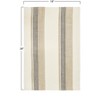 Storied Home Tan & Grey Striped Cotton Tea Towels (Set of 3 Pieces) - 3 of 4