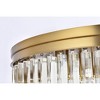 Elegant Lighting Sydney 17 - Light Flush Mount in  Satin Gold - 3 of 3