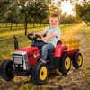 12V 25W/35W Ride On Tractor with Trailer & Remote Control, LED Headlights, Toddler Electric Car, Speed 5mph, 3-6 Years - 2 of 4