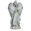 Roman 25.25" Angel with Baby Resin Outdoor Garden Statue Gray - 4 of 4