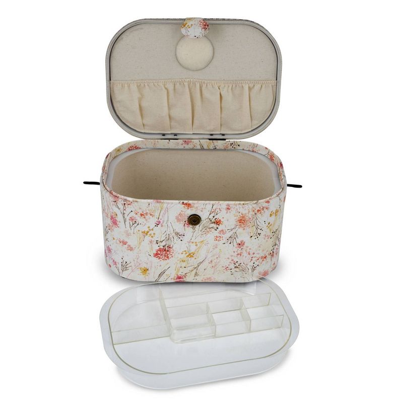 Dritz Large Sewing Basket with Metal Handle, 4 of 6