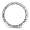 Black Bow Jewelry Men's 12mm Stainless Steel Brushed Half Round Comfort Fit Band - 2 of 4