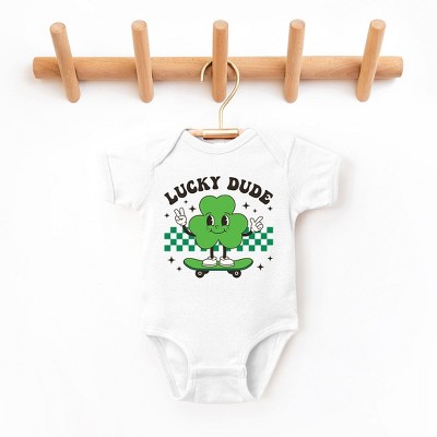 The Juniper Shop Lucky Dude Skateboard Baby Bodysuit