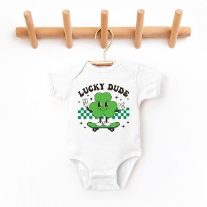 The Juniper Shop Lucky Dude Skateboard Baby Bodysuit - 1 of 2