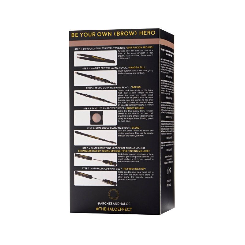 Arches &#38; Halos Ultimate Brow Hero Kit Light - 7ct, 4 of 8
